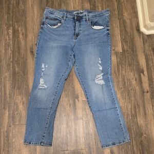 Universal Thread Medium Blue Distressed Skinny Jeans